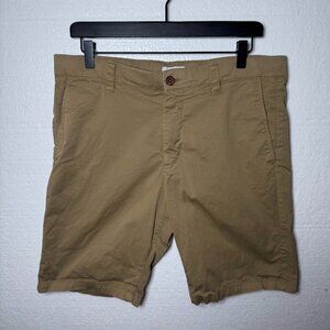NN07 No Nationality Mens Size 33 Crown Chino Khaki Casual Shorts Summer Cotton